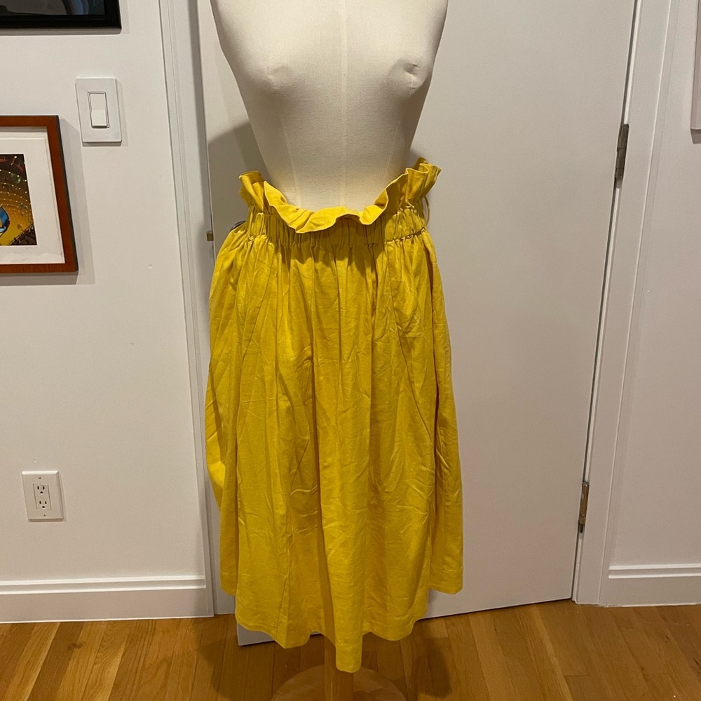 SWF Boutique Mustard Yellow desert maxi skirt